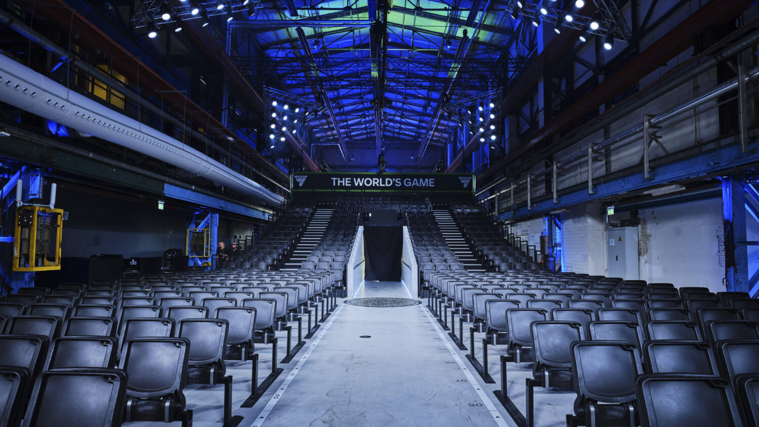 tiered and flat floor seating