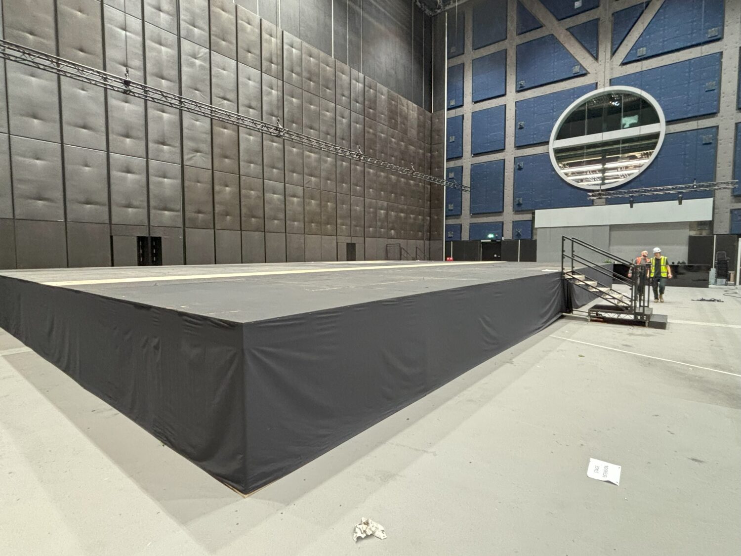 stage hire and ramp for accessible viewing platform.