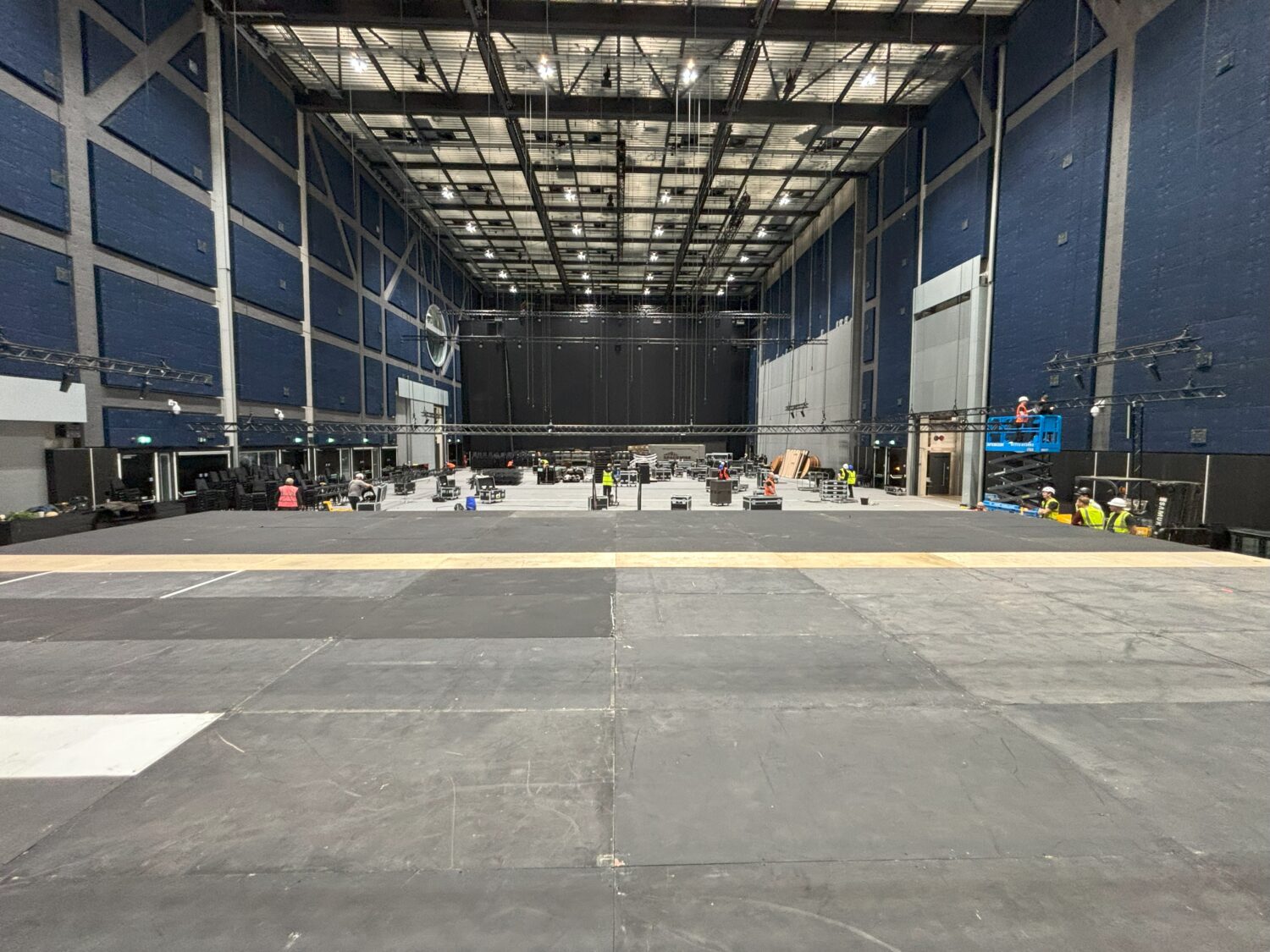stage hire and ramp for accessible viewing platform.