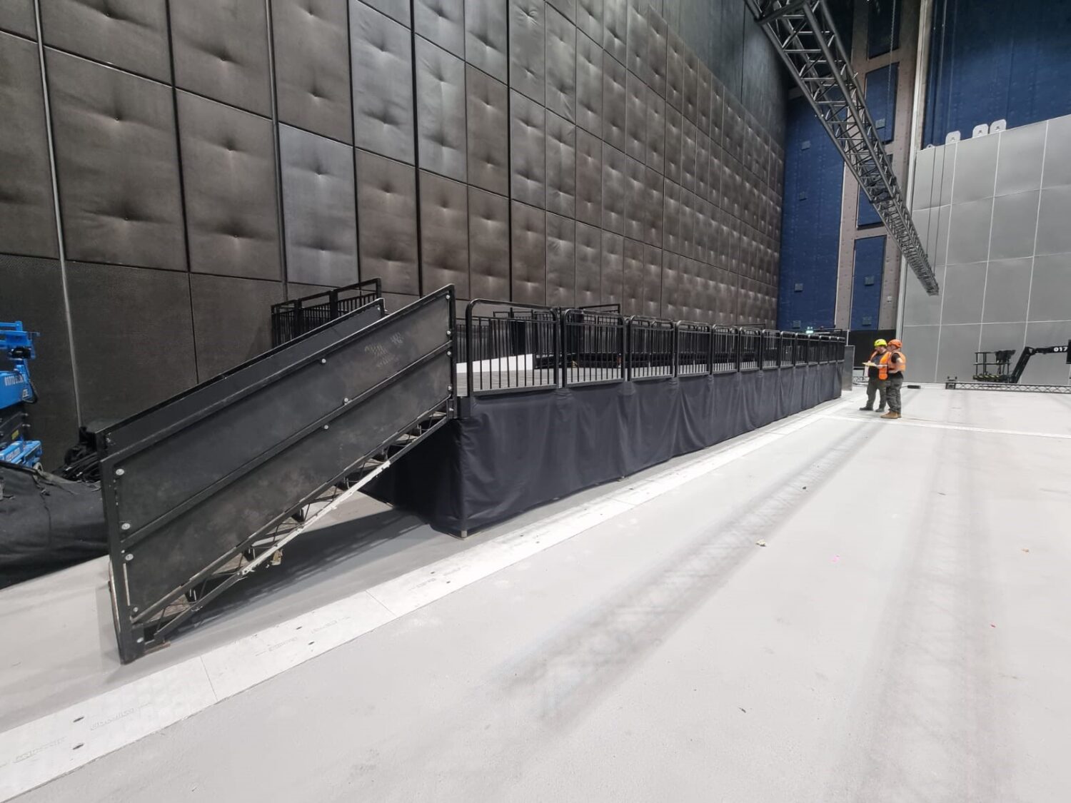 stage hire and ramp for accessible viewing platform.