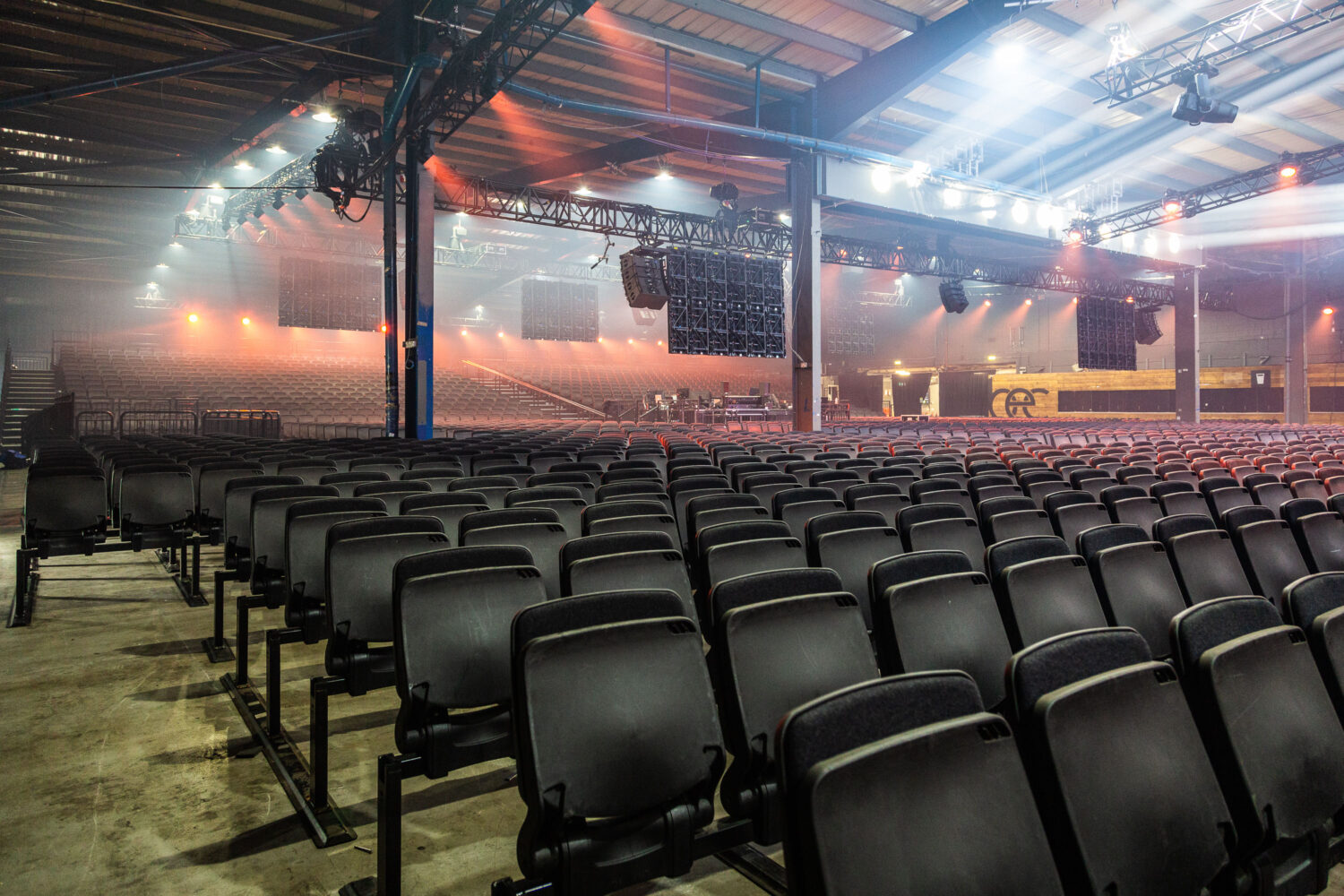 Manchester staging and seating structures