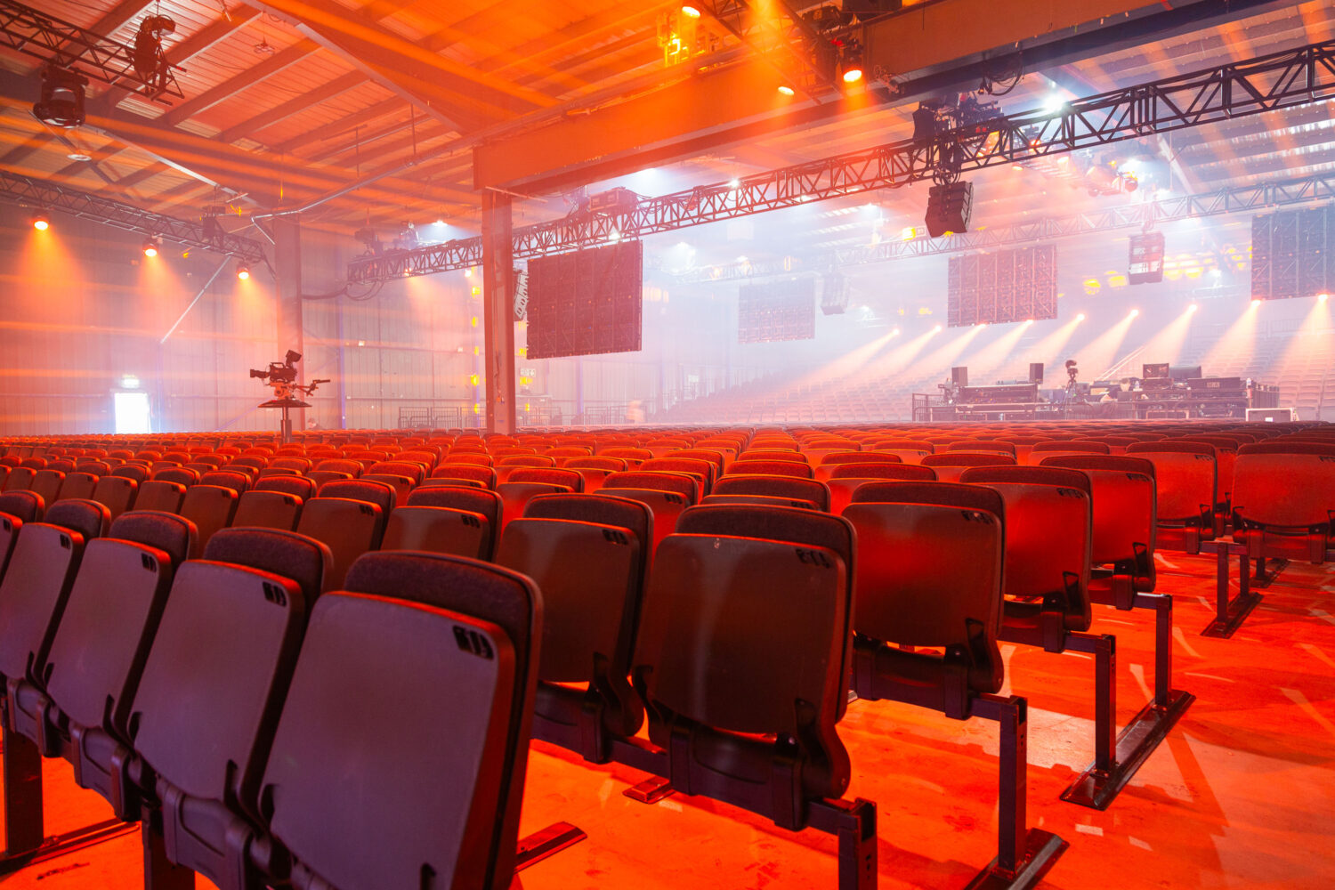 Manchester staging and seating structures