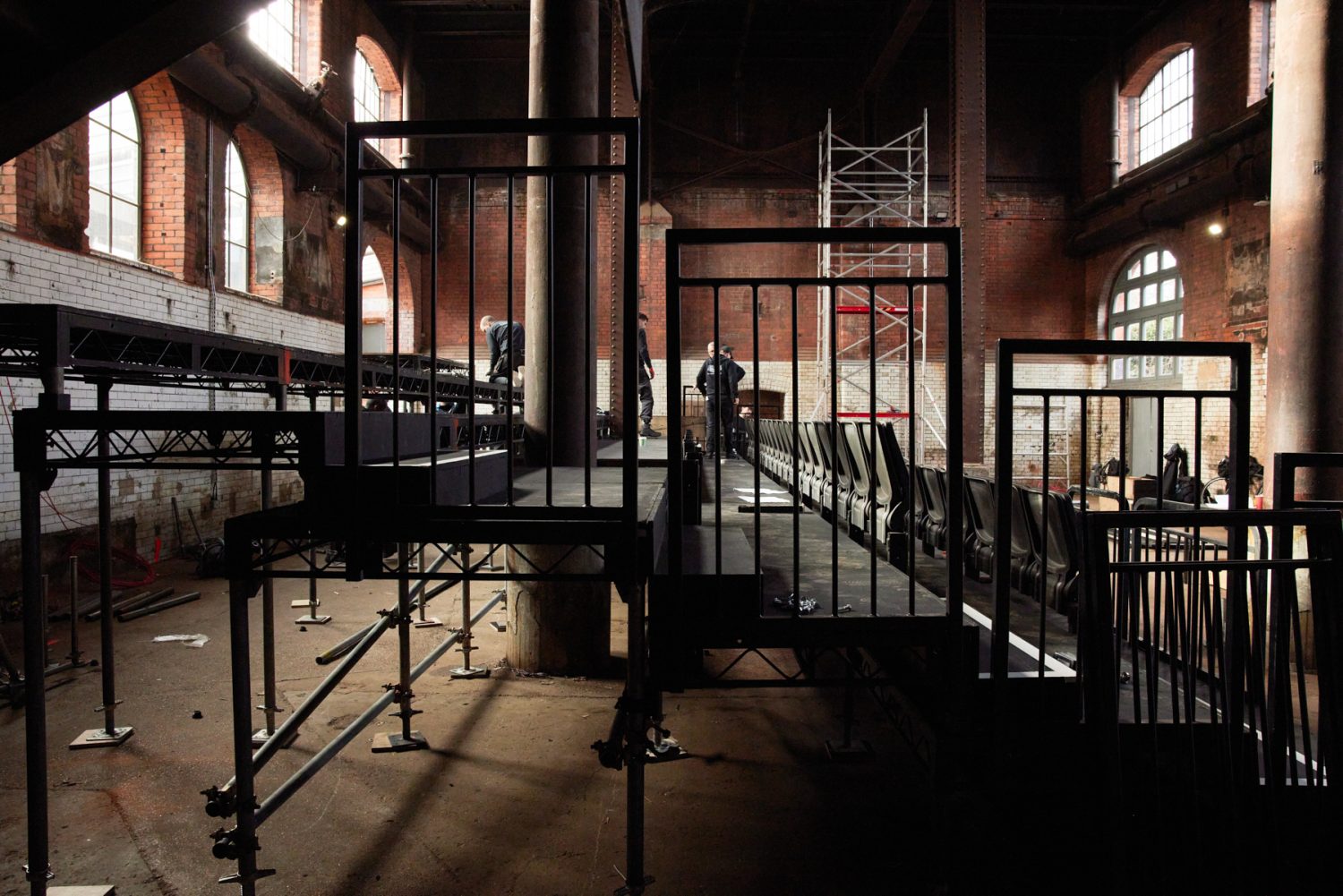 Steeldeck Rentals deliver a bespoke seating installation in Wapping Hydraulic Power Station