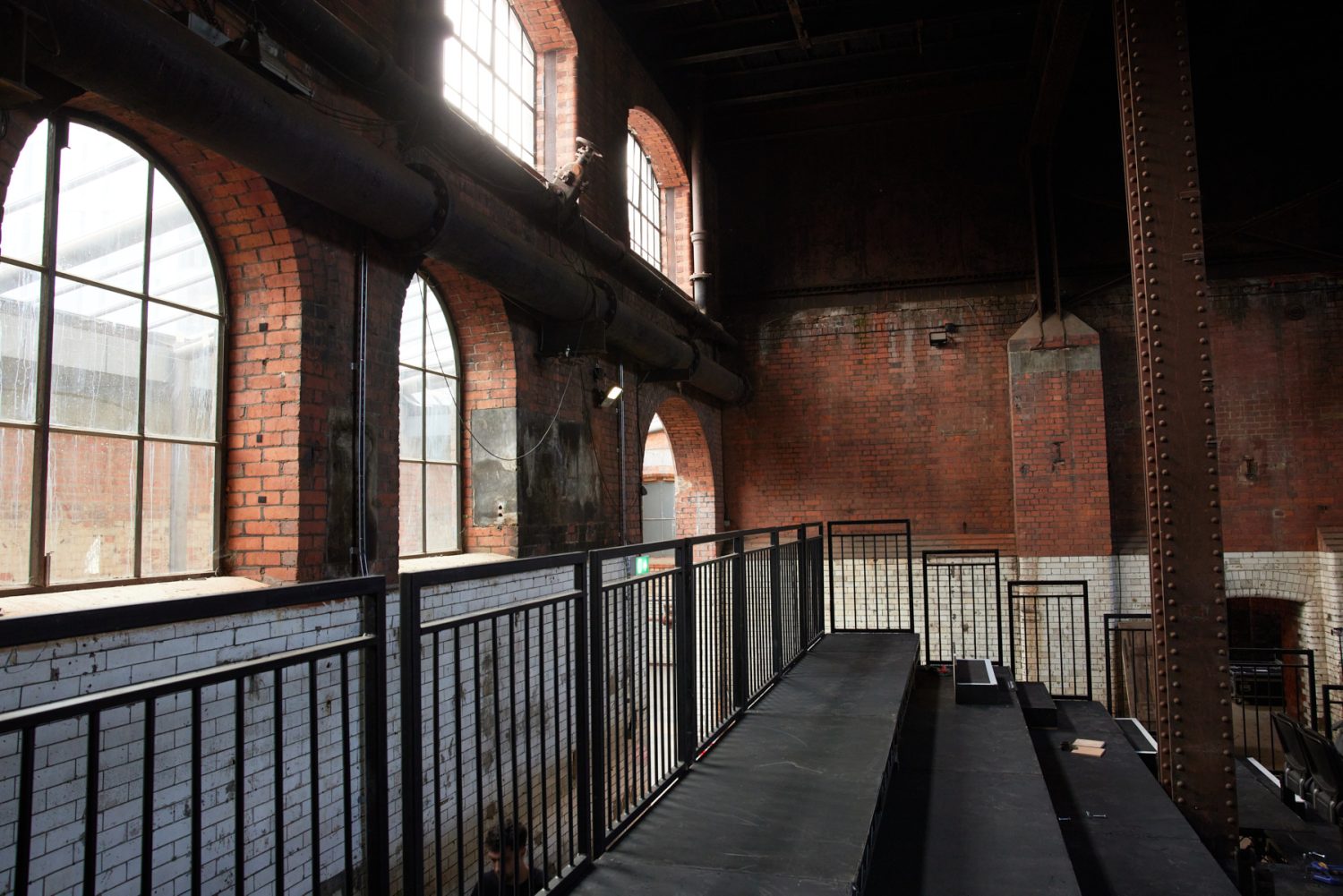 Steeldeck Rentals deliver a bespoke seating installation in Wapping Hydraulic Power Station