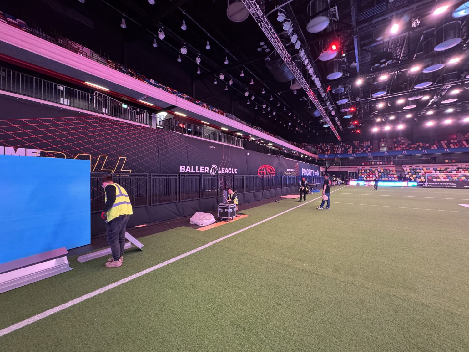 Steeldeck Rentals custom-built platform for sporting arena