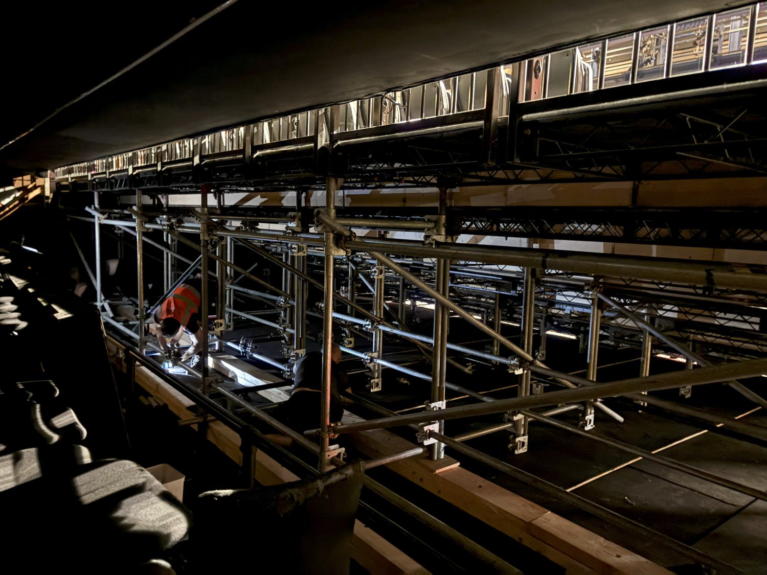 Steeldeck Rentals bespoke, flexible seating solution for RSC