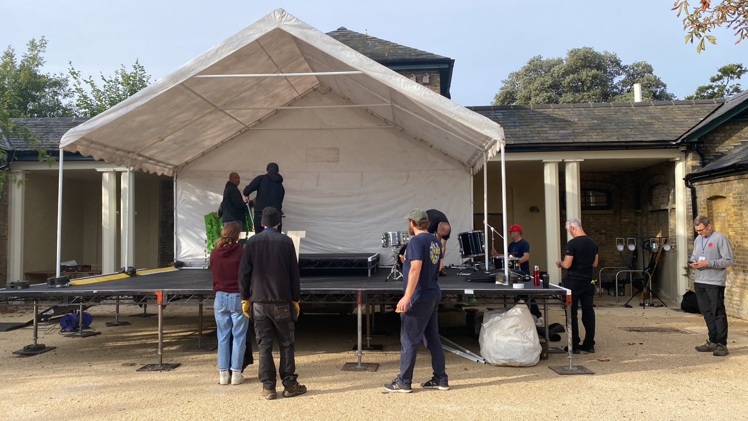 Steeldeck Rentals temporary staging for community festival