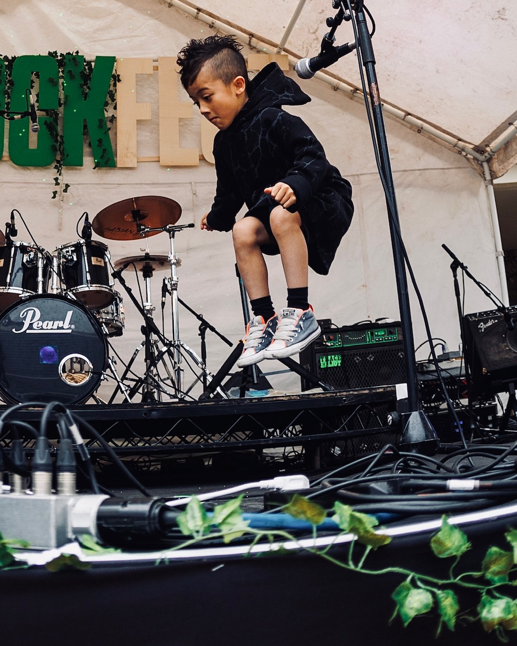 Steeldeck Rentals temporary staging for community festival