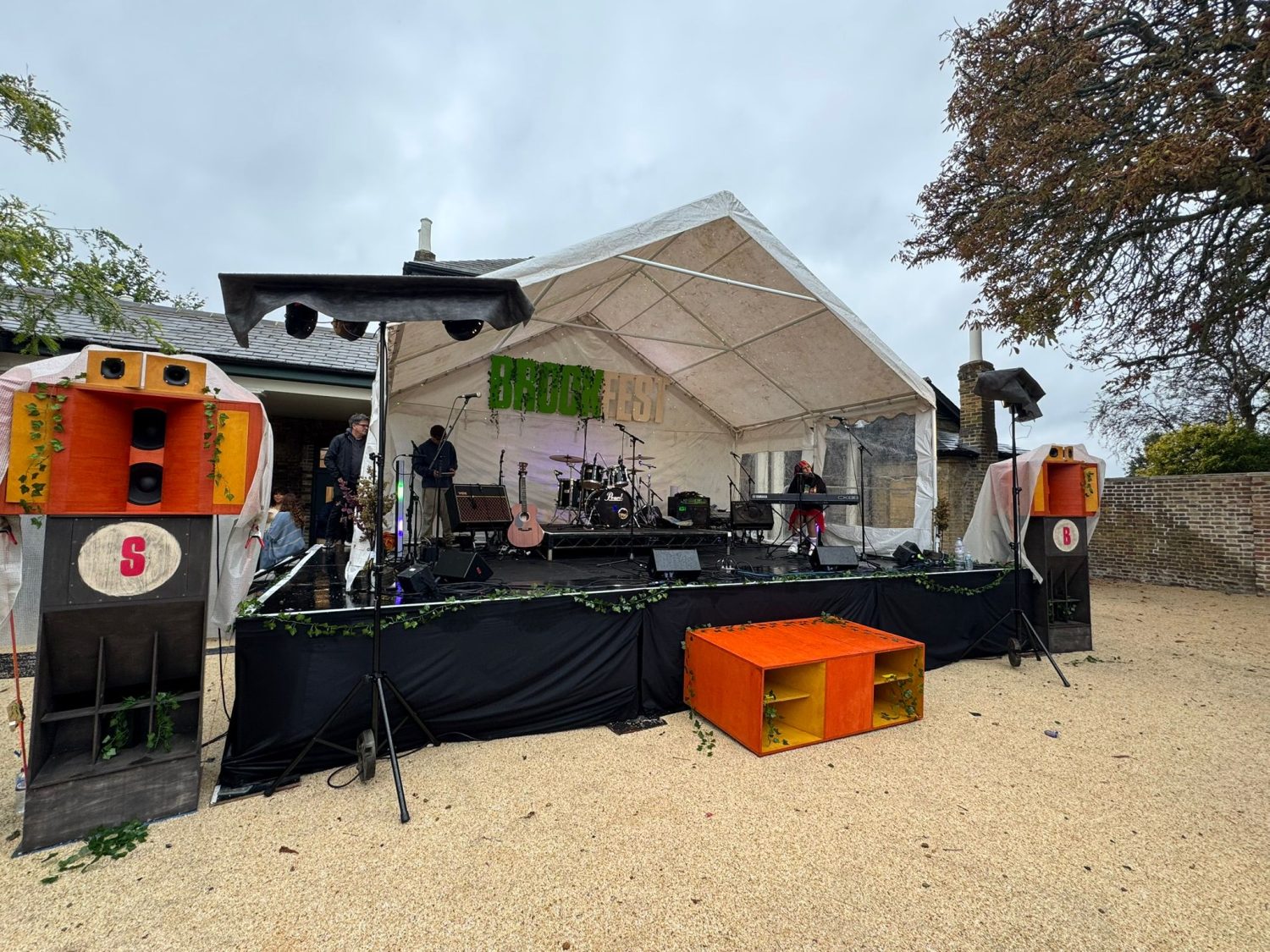 Steeldeck Rentals temporary staging for community festival
